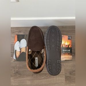 Haggar Memory Foam Brown Shoes